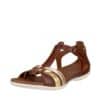 Ecco Flash sandal dame i brun med velcro.