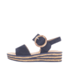 Gabor dame sandal i blå med spænde og kilehæl på 4,5 cm. Model: 44-550-16