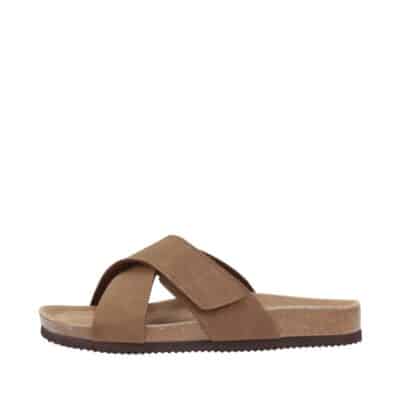 CPH-Comfort Bio sandal til dame i brun med krydsrem og velcro