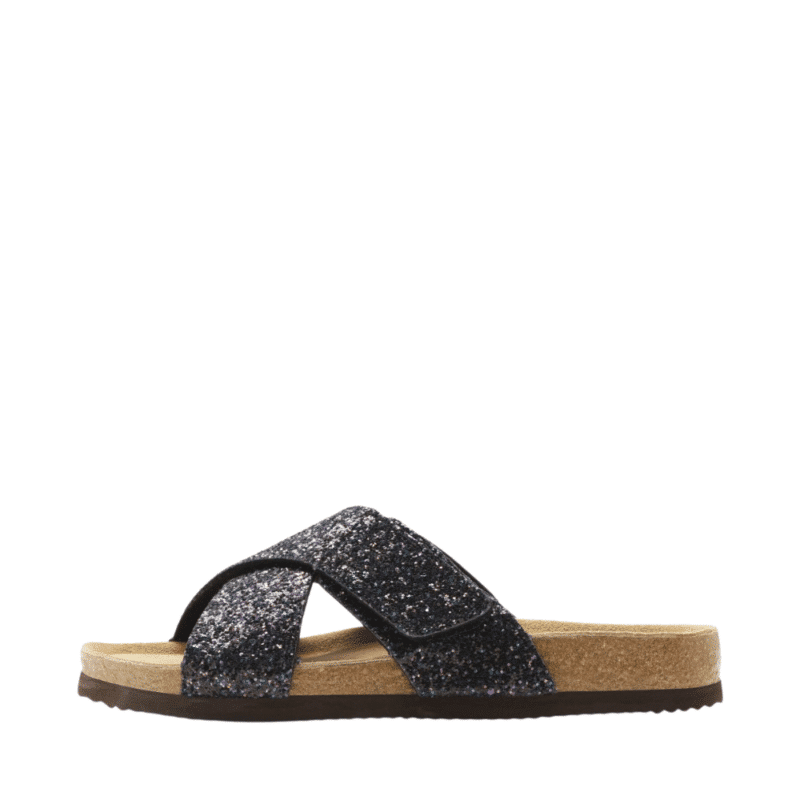 CPH-Comfort Bio sandal dame | Navy glimmer med velcro