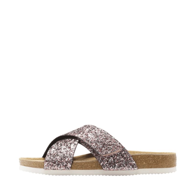 CPH-Comfort sandal dame rosa glimmer med velcro