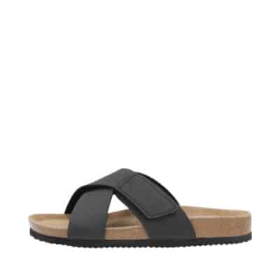 CPH-Comfort Bio sandal til dame i sort med velcro og krydsrem