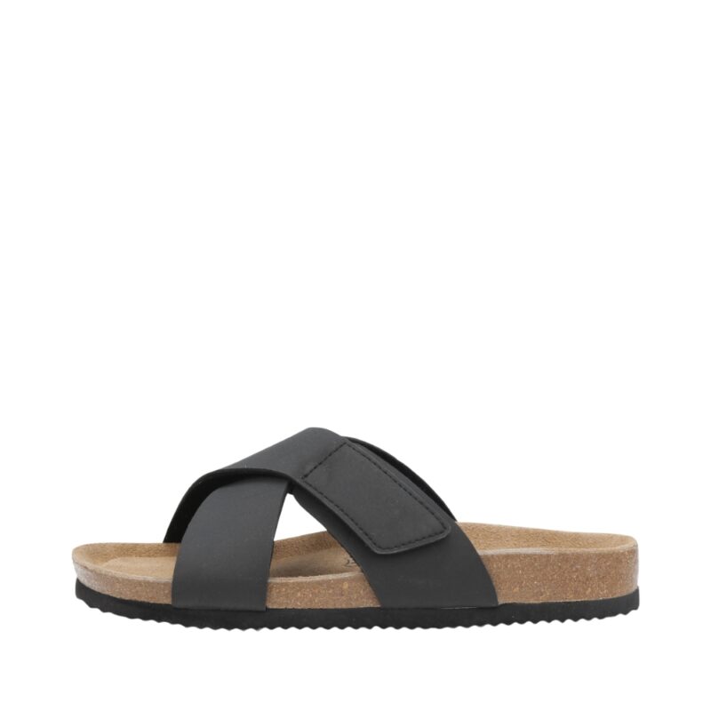 CPH-Comfort Bio sandal til dame i sort med velcro og krydsrem