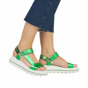 rieker-revolution-sandal-dame-grøn-W1651-52-10