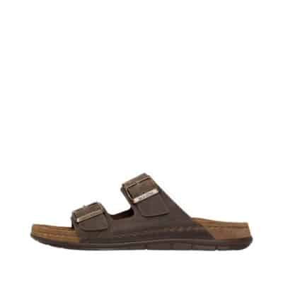 Rohde Easys N°42 sandal i brun til herre i læder med gel indlæg