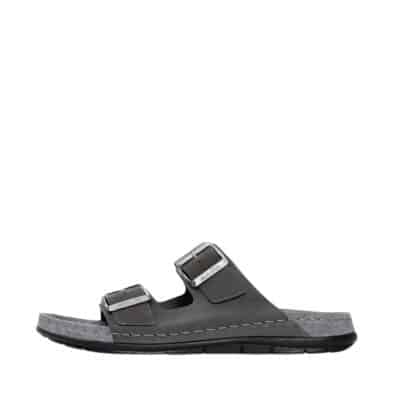 Rohde Easys N°42 sandal i grå til herre i ægte læder med Memory fodseng