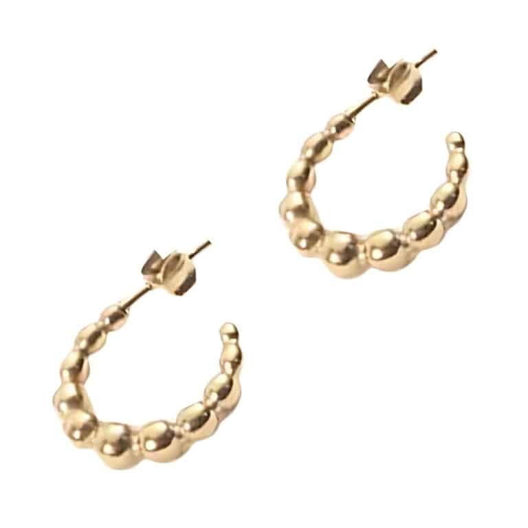 By Stær Evie øreringe til dame forgyldt i rustfrit stål