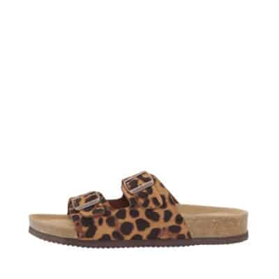 CPH-Comfort Bio sandal med leopard mønster til dame