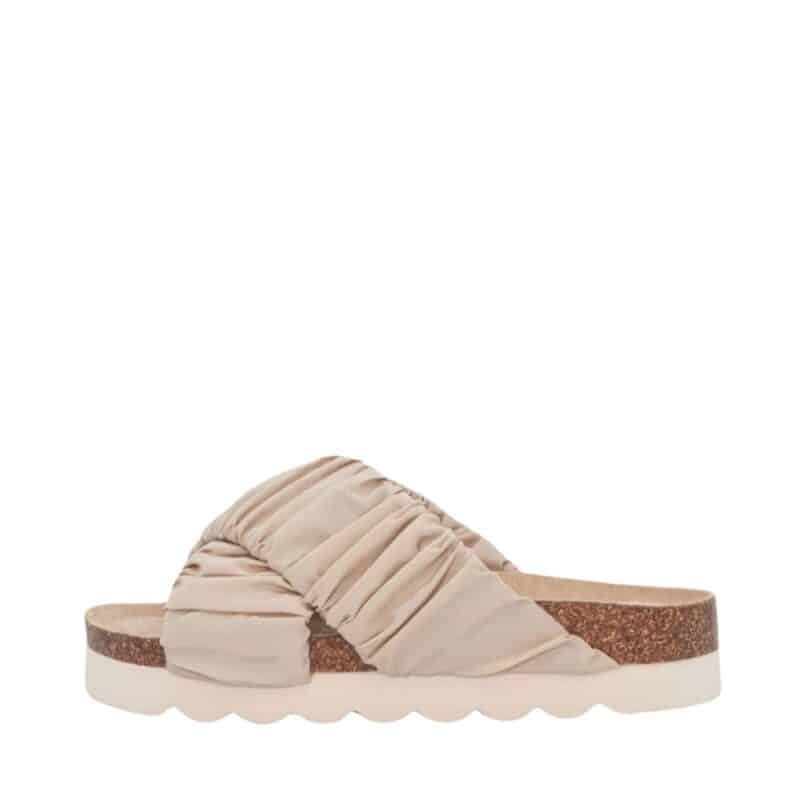 Duffy Sartano Sei sandal til dame i beige med krydsrem