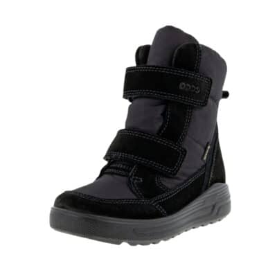 Ecco Urban Snowboarder støvle til børn i sort med GoreTEX og velcro