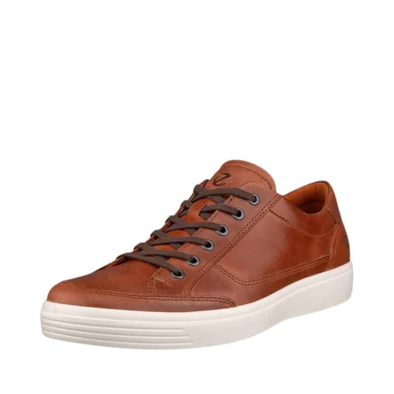 Ecco Classic M sneakers til herre i brun læder med udtagelige indlægssåler