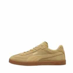 Puma Club II Era sneakers til dame og herre i mørkebeige ruskind med snørebånd og udtagelig SoftFoam+ indersål og gummisål