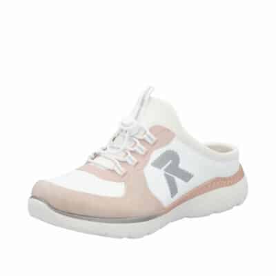 Rieker sneakers til dame i hvid med memosoft sål