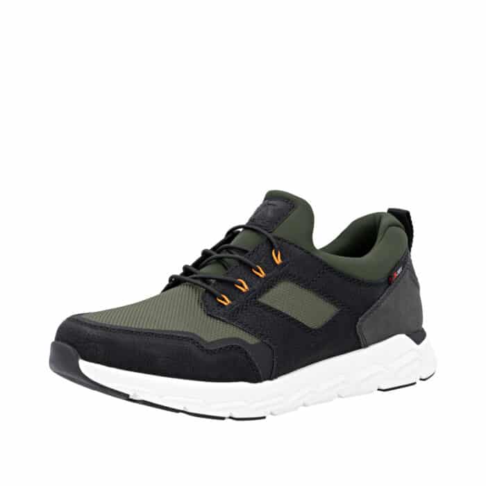 Rieker sneakers til herre i grøn med Rieker-tex og elastik bånd