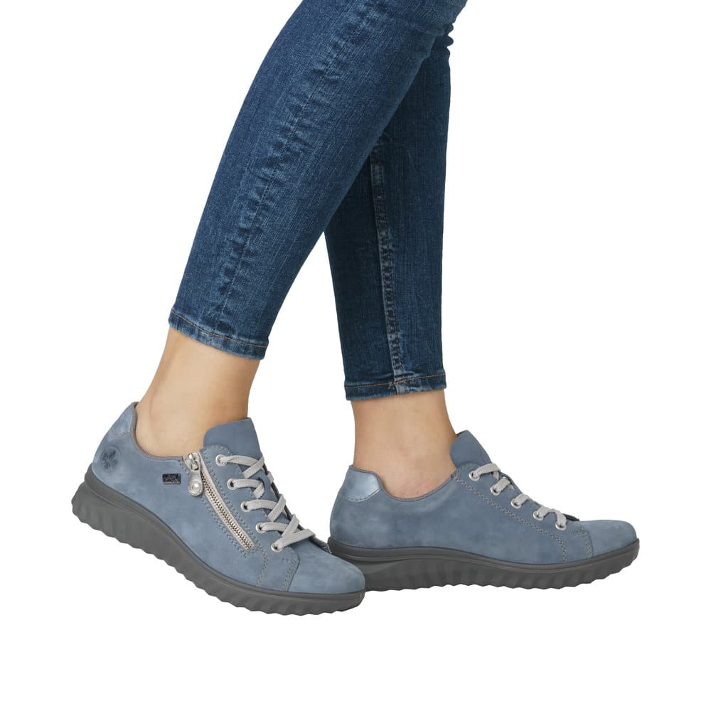 Rieker Dames M6074 Sneakers, zwart, 40 EU