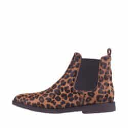 Angulus Chelsea støvle til dame i leopard