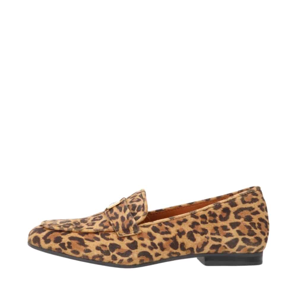 Shoedesign Copenhagen Lina S loafers til dame i leopard med ruskindsoverdel