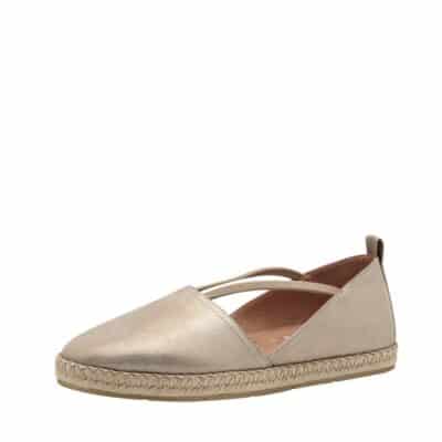 Tamaris sko til dame i guld med glitterende detaljer og udtagelig sål.