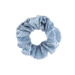 By Stær scrunchie hårelastik i blå til dame