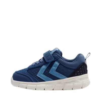 Hummel Crosslite Enfant sneakers til børn i blå, som er en let sneakers med velcro lukning