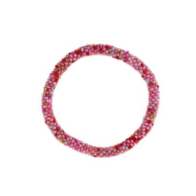 By Stær nepal armbånd i pink kombination