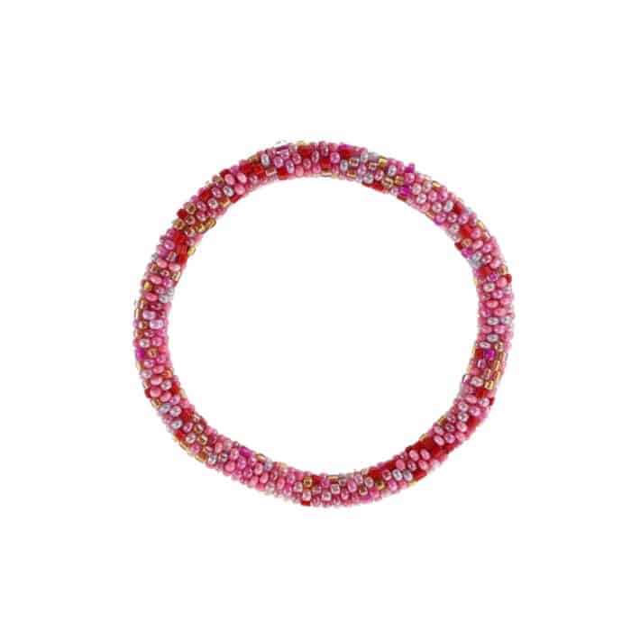 By Stær nepal armbånd i pink kombination