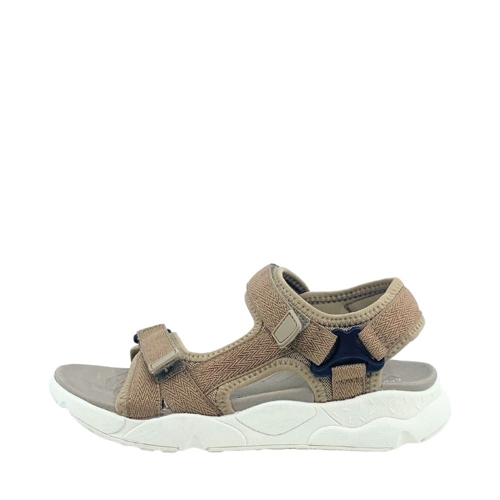 CPH-Comfort Hike sandal til dame i beige med fine detaljer og to velcroremme