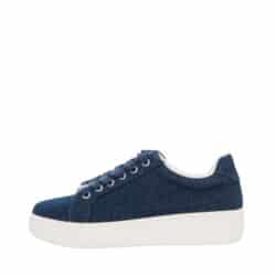 Duffy Genova Quindici sneakers til dame i jeans blå med plateausål på 4 cm.