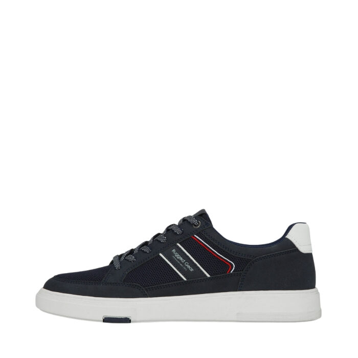 Rugged Gear Wind Tennis sneakers til herre i blå med snørebånd og udtagelig indersål