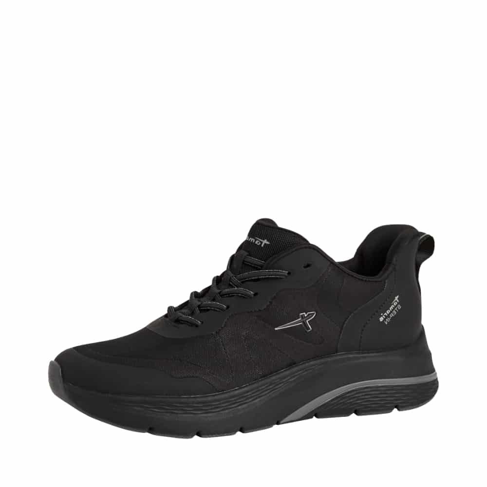 Spar: 20% - Tamaris Step-In Sneakers Dame - 39 - Sort - Model: 1-23786-45-007 - Fri fragt