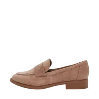 Duffy Francica Cinque loafers til dame i beige med fin detalje og lille hæl på 3 cm.