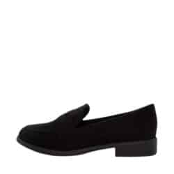 Duffy Francica Cinque loafers til dame i sort med fin detalje og lille hæl på 3 cm.