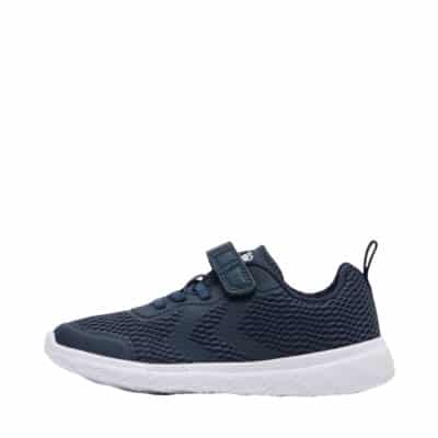 Hummel Actus ML Recycled sneakers til børn i mørkeblå med velcro og udtagelig indersål