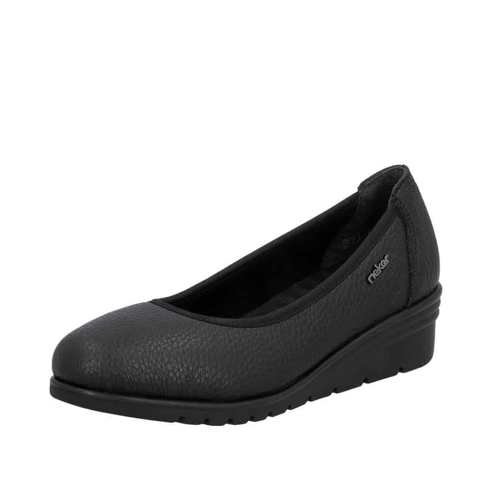 Rieker Ballerinasko Dame - 38 - Sort - Model: L5360-00 - Fri fragt