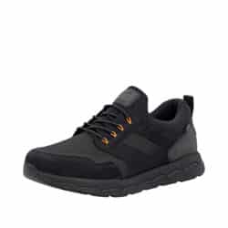 Rieker Sneakers til herre i sort, med Rieker-tex og elastik bånd