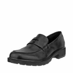 Ecco Metropole Vienna loafers til dame i brunt skind med udtagelige såler og chunky ydersål på ca 4 cm.