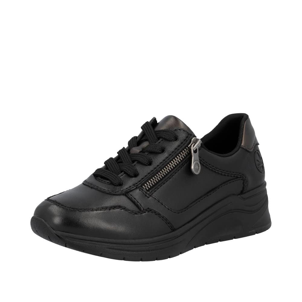 Rieker Sneakers Dame - 40 - Sort - Model: N9501-01 - Fri fragt