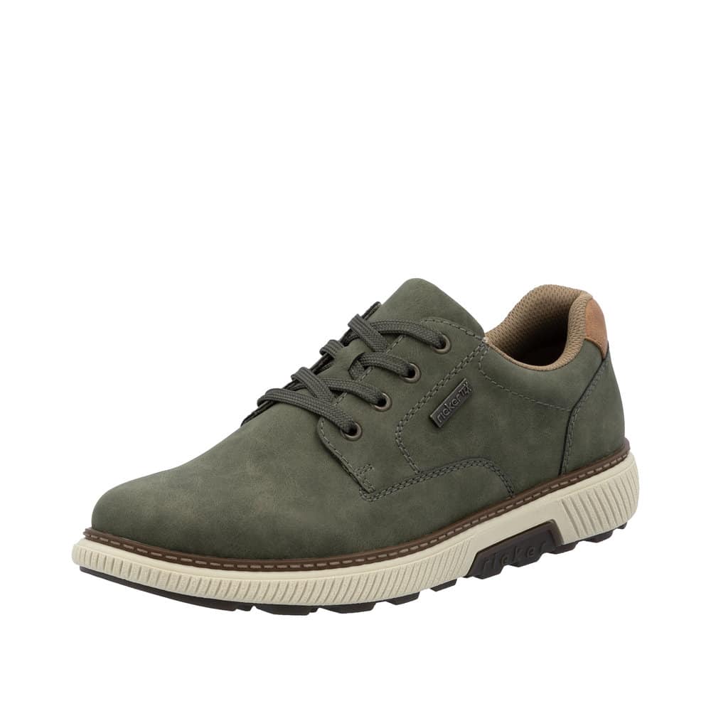 Rieker sneakers til herre i grøn med Rieker-Tex og udtagelig indersål samt ekstra bredde H
