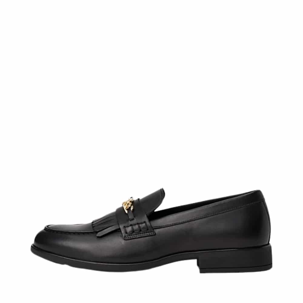Spar: 20% - Tommy Hilfiger Chain Fringe Loafers Dame - 38 - Sort - Model: FW0FW08971-BDS - Fri fragt