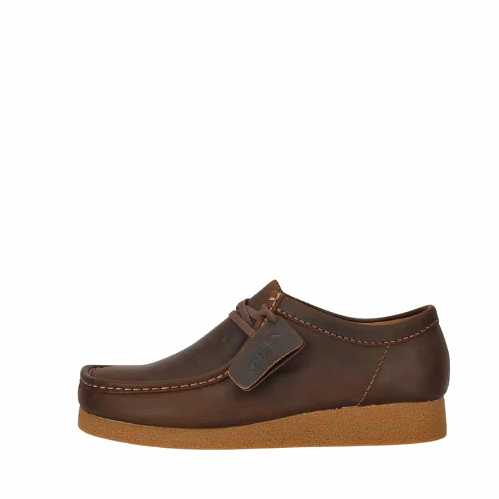 Spar: 20% - Clarks Wallabee Evosh Sko Herre - 43 - Brun - Model: CL26172819 - Fri fragt