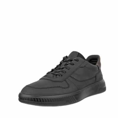 Ecco Move M sneakers til herre i sort med skindoverdel samt snørebånd