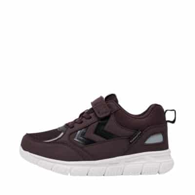 Hummel X-Light 2.0 Tex JR sneakers til børn i lilla med velcro og elastik samt udtagelig sål og HummelTEX