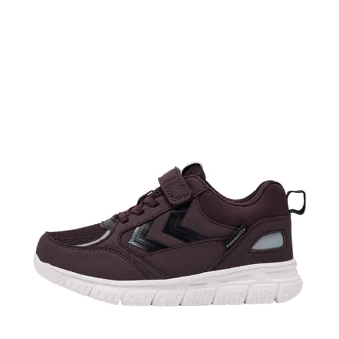 Hummel X-Light 2.0 Tex JR sneakers til børn i lilla med velcro og elastik samt udtagelig sål og HummelTEX