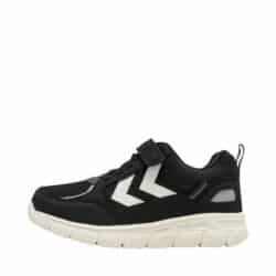 Hummel X-Light 2.0 Tex JR sneakers til børn i sort med velcro og elastik samt udtagelig sål og HummelTEX