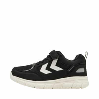 Hummel X-Light 2.0 Tex JR sneakers til børn i sort med velcro og elastik samt udtagelig sål og HummelTEX