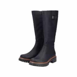 rieker-lang-støvle-dame-sort-72694-00-3
