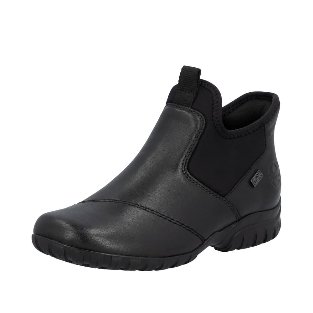Spar: 20% - Rieker Ready 2 Go slip on Støvle Dame - 37 - Sort - Model: L4677-00 - Fri fragt