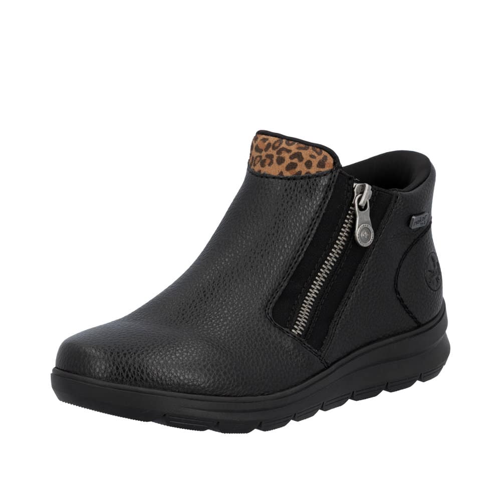 Spar: 20% - Rieker Ready 2 Go slip on Støvle Dame - 42 - Sort - Model: Z0059-00 - Fri fragt