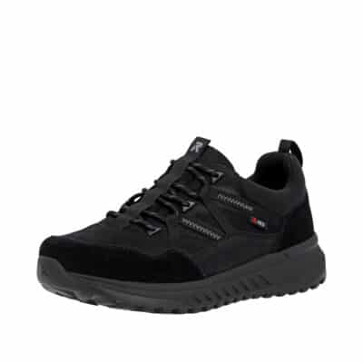 Rieker sneakers til herre i sort med Rieker-Tex og en udtagelig Rieker-Soft sål samt elastik