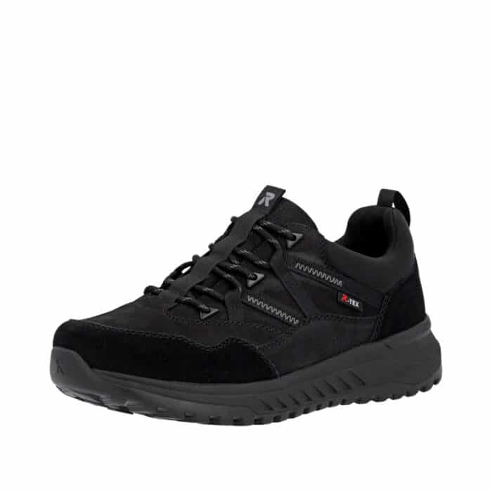 Rieker sneakers til herre i sort med Rieker-Tex og en udtagelig Rieker-Soft sål samt elastik